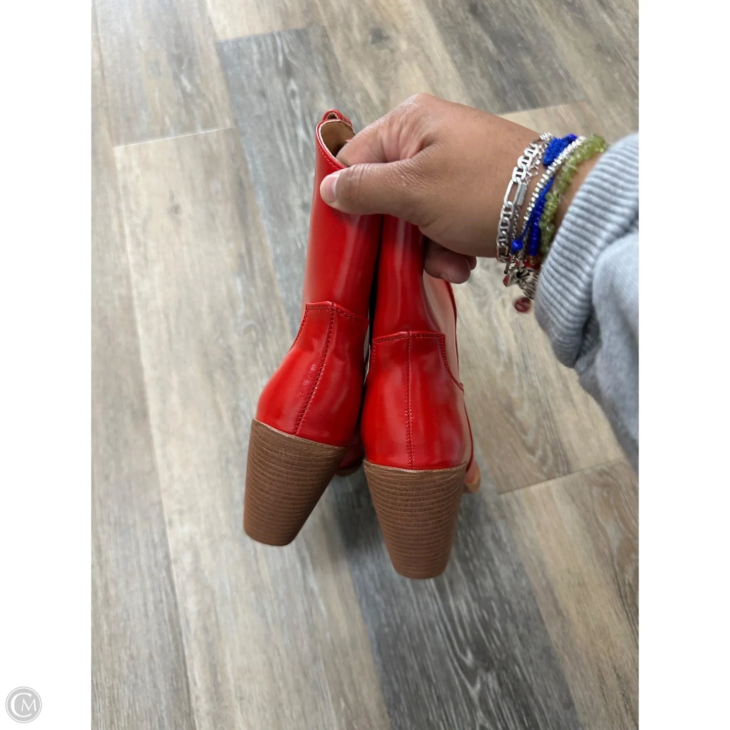Boots Western By Clothes Mentor In Red, Size: 8