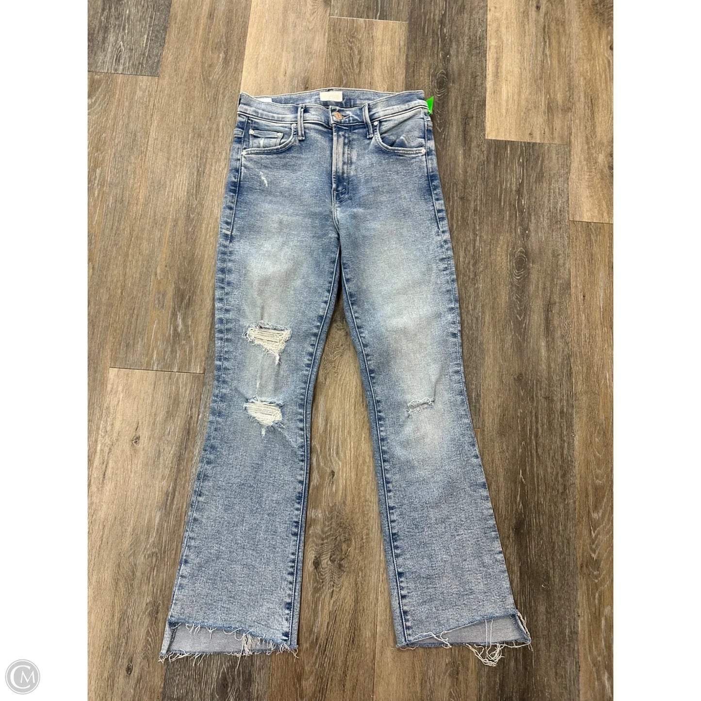 Jeans Cropped By Mother In Blue Denim, Size: 1/25