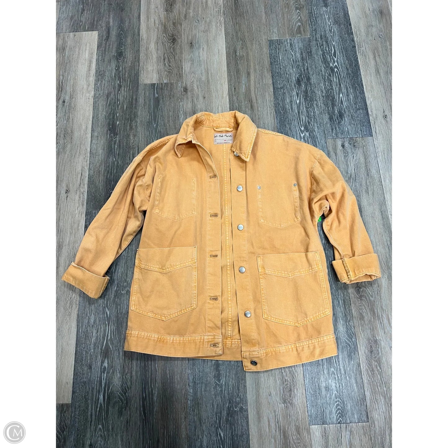 Jacket Denim By We The Free In Orange Denim, Size: Xs