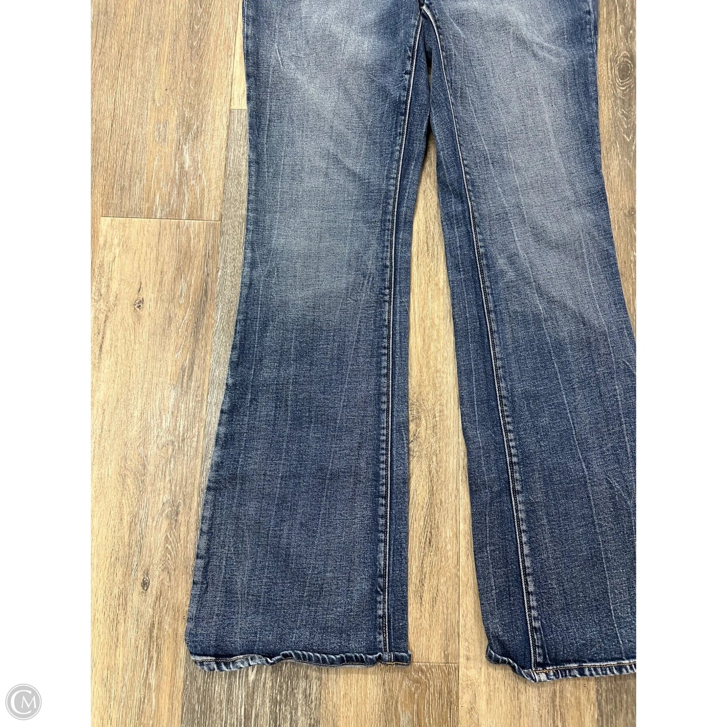 Jeans Boot Cut By Buckle Black In Blue Denim, Size: 14