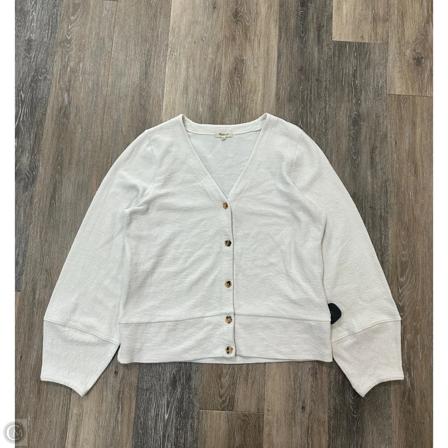 Blouse Long Sleeve By Madewell In Cream, Size: L
