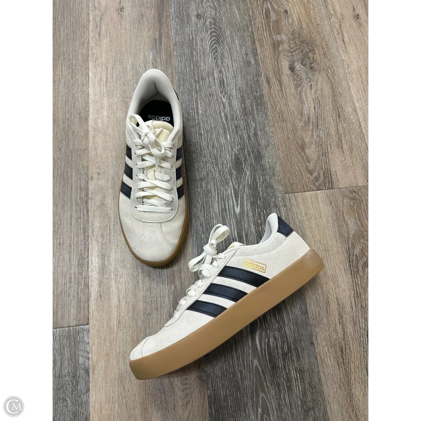 Shoes Sneakers By Adidas In Blue & Cream, Size: 8