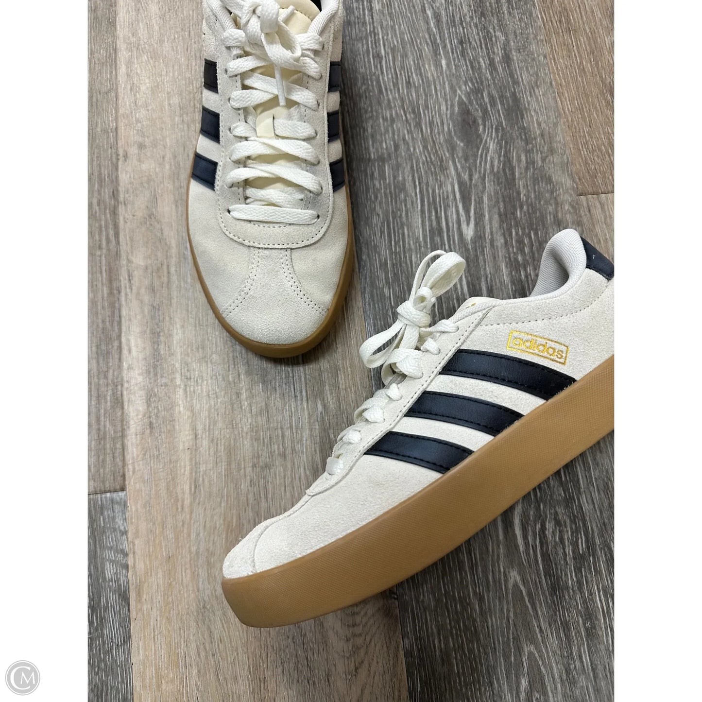 Shoes Sneakers By Adidas In Blue & Cream, Size: 8