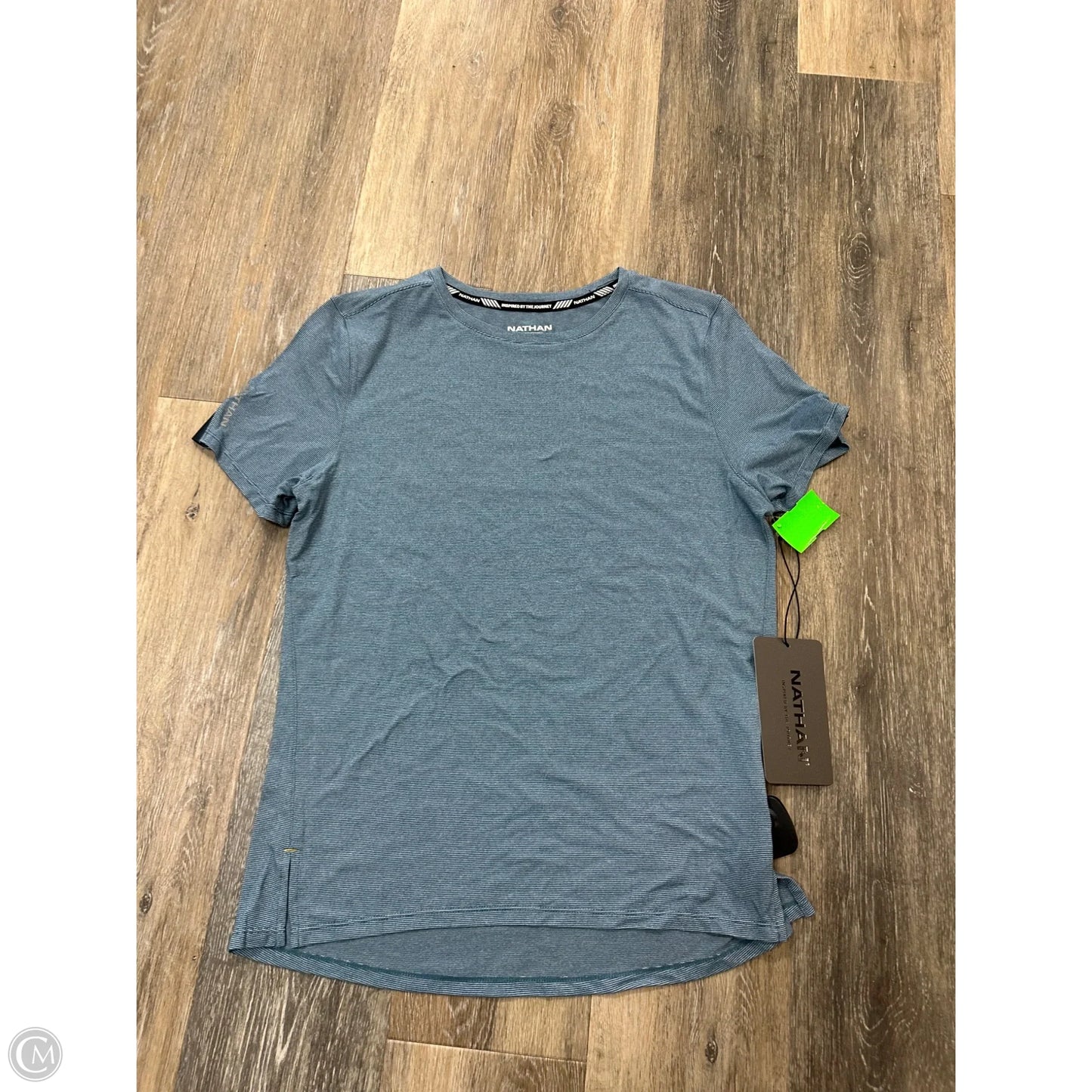 Athletic Top Short Sleeve By Nathan In Blue, Size: S