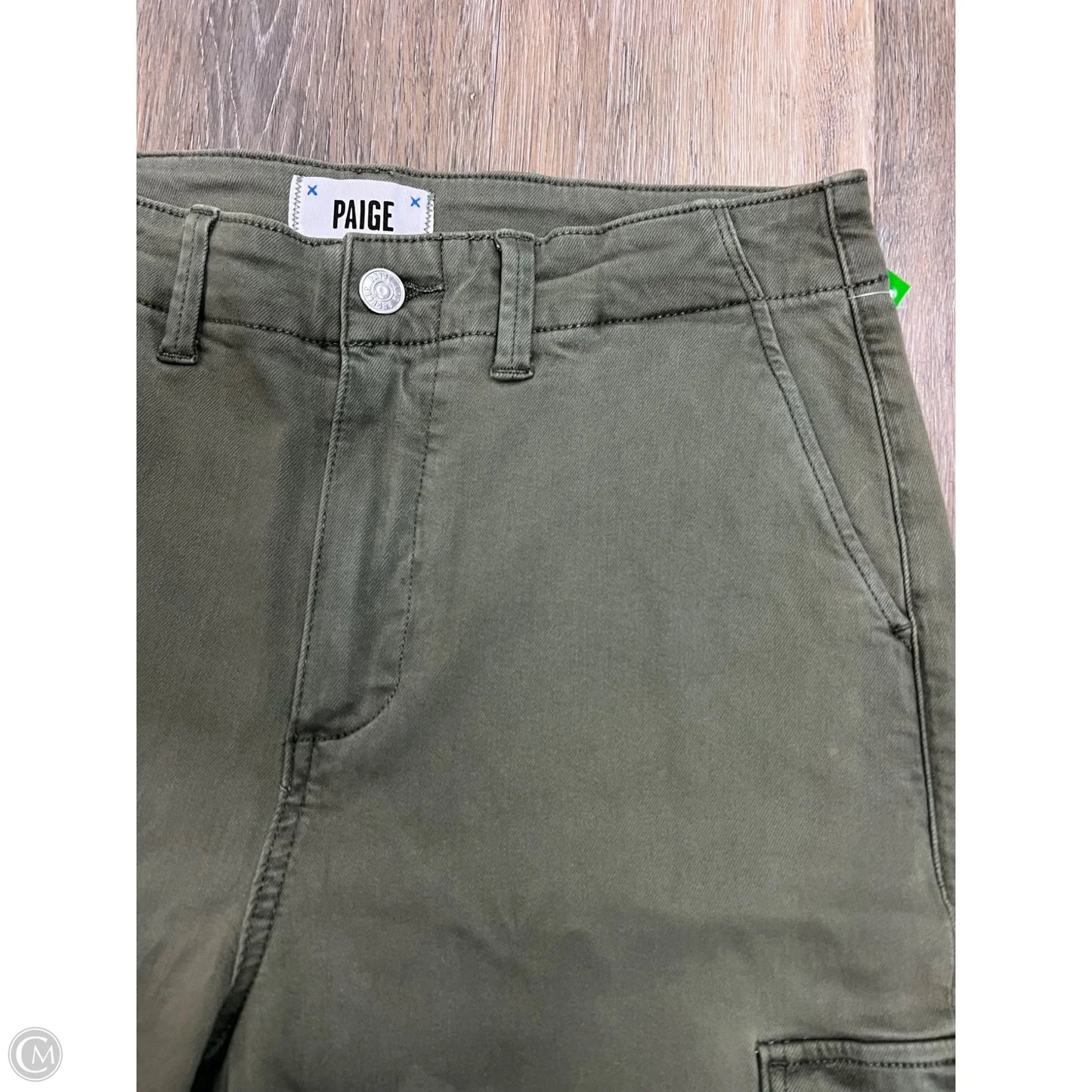 -Jeans Wide Leg By Paige In Green Denim, Size: 8/29