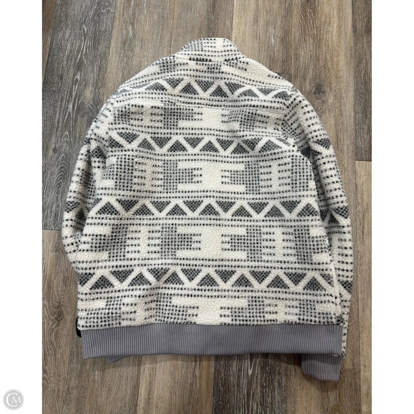 Jacket Faux Fur & Sherpa By Carhartt In Black & White, Size: L