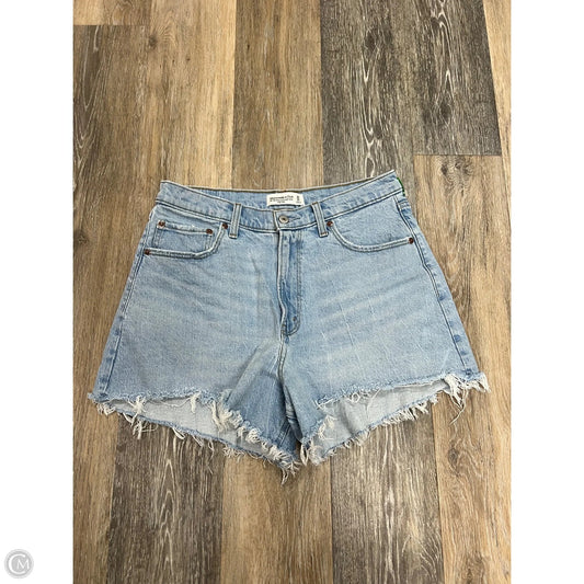 Shorts By Abercrombie And Fitch In Blue Denim, Size: 10
