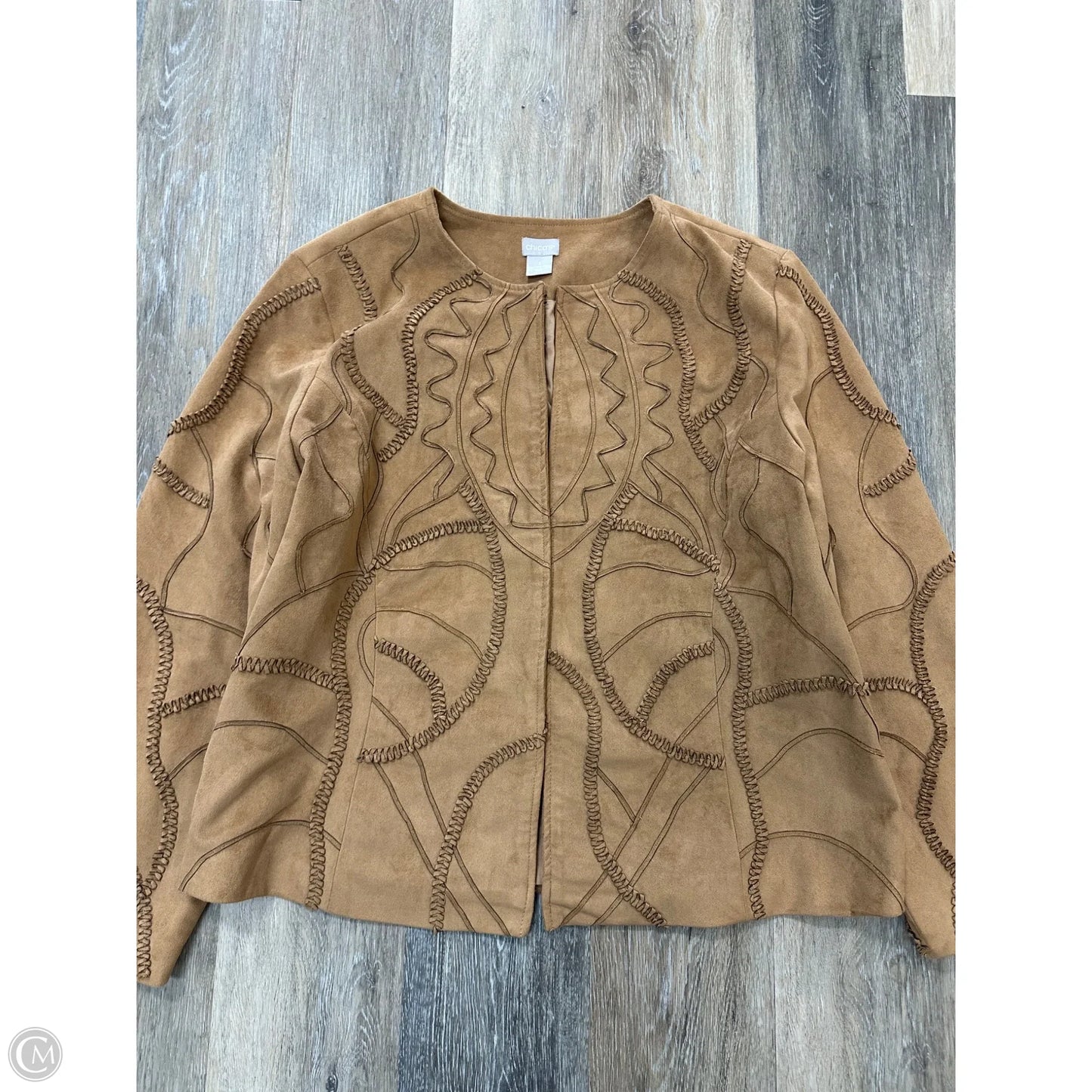 Jacket Other By Chicos In Brown, Size: Xl