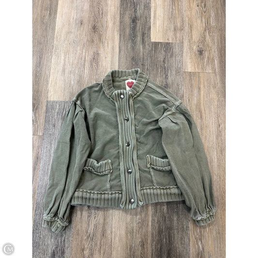 Sweater Cardigan By Lov Lov In Green, Size: S