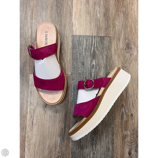 Sandals Heels Wedge By Naot In Pink, Size: 10