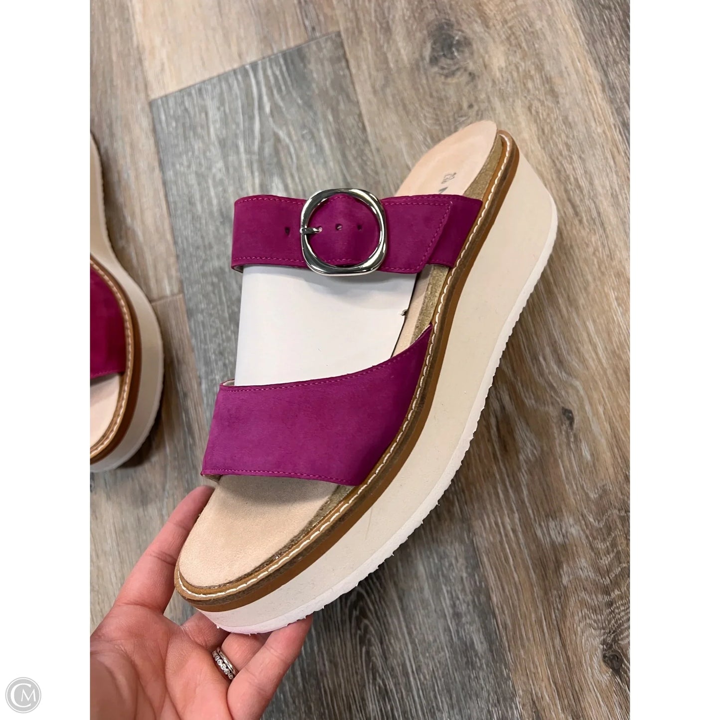 Sandals Heels Wedge By Naot In Pink, Size: 10