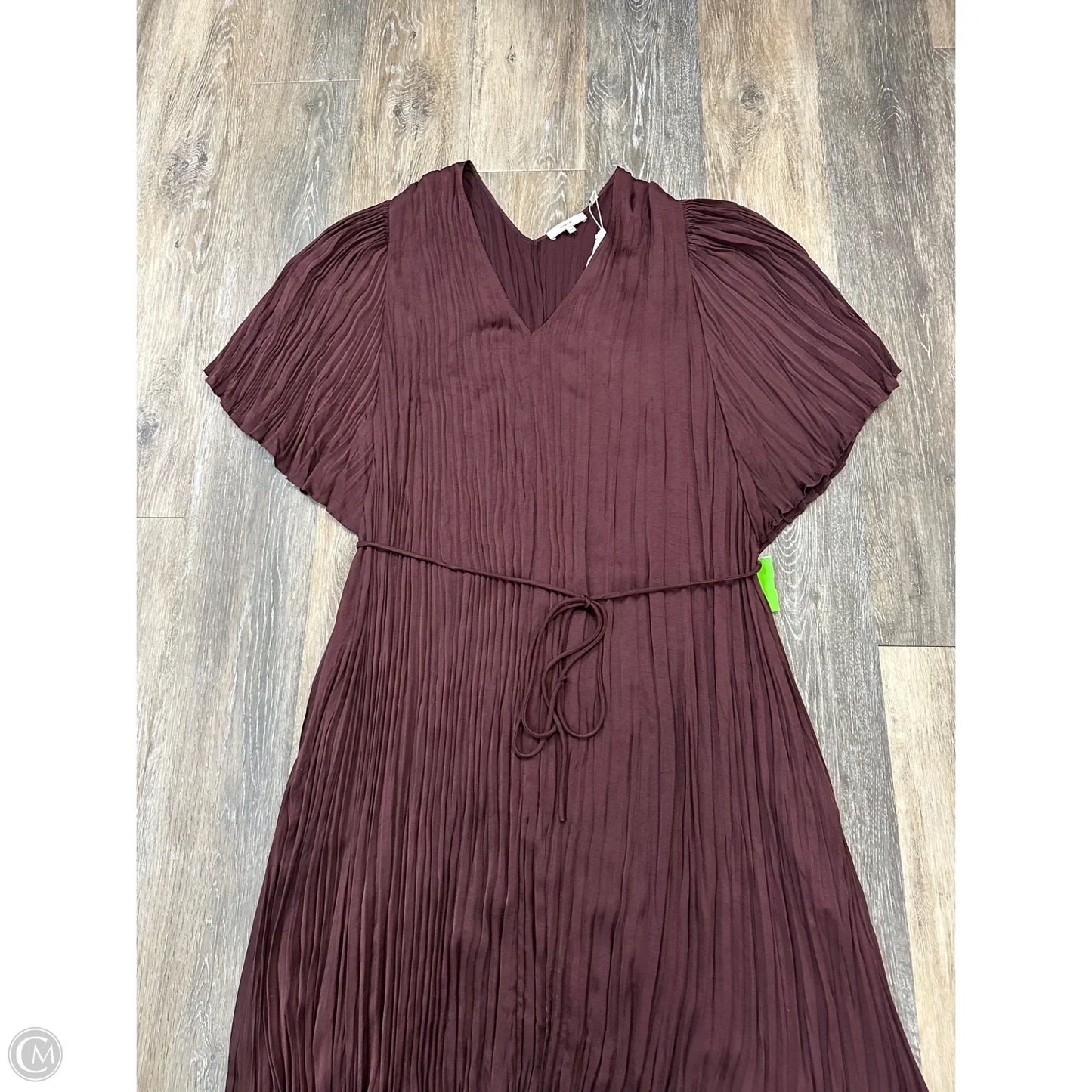Dress Party Midi By Vince In Maroon, Size: Xxl