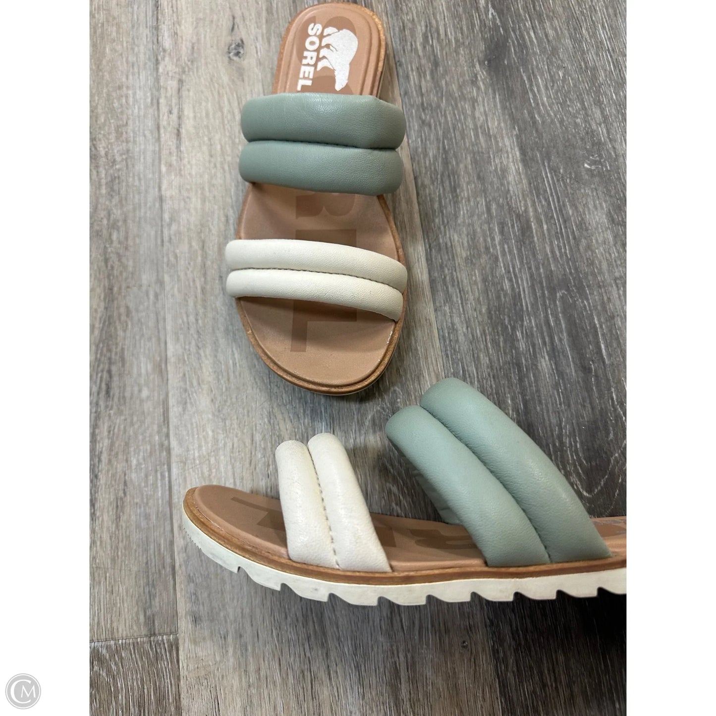 Sandals Flats By Sorel In Green, Size: 6.5