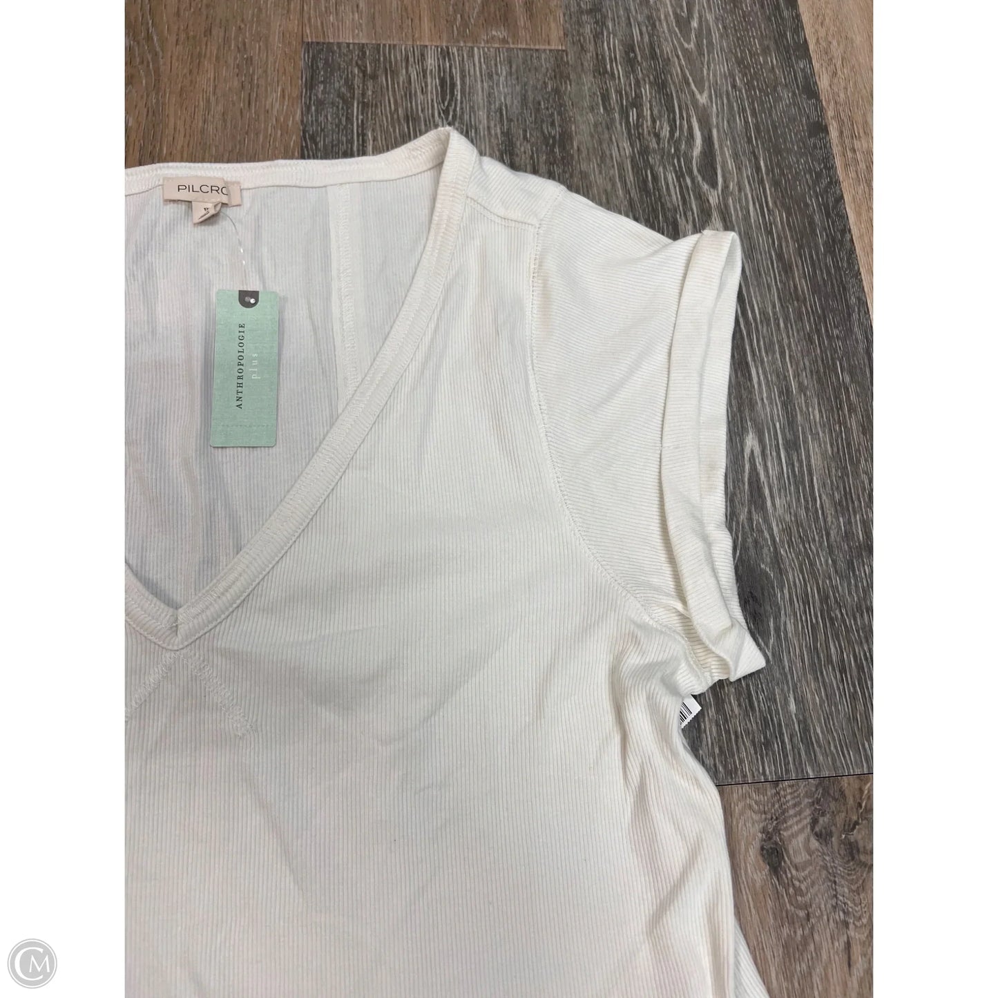 -Top Short Sleeve By Pilcro In White, Size: 1x