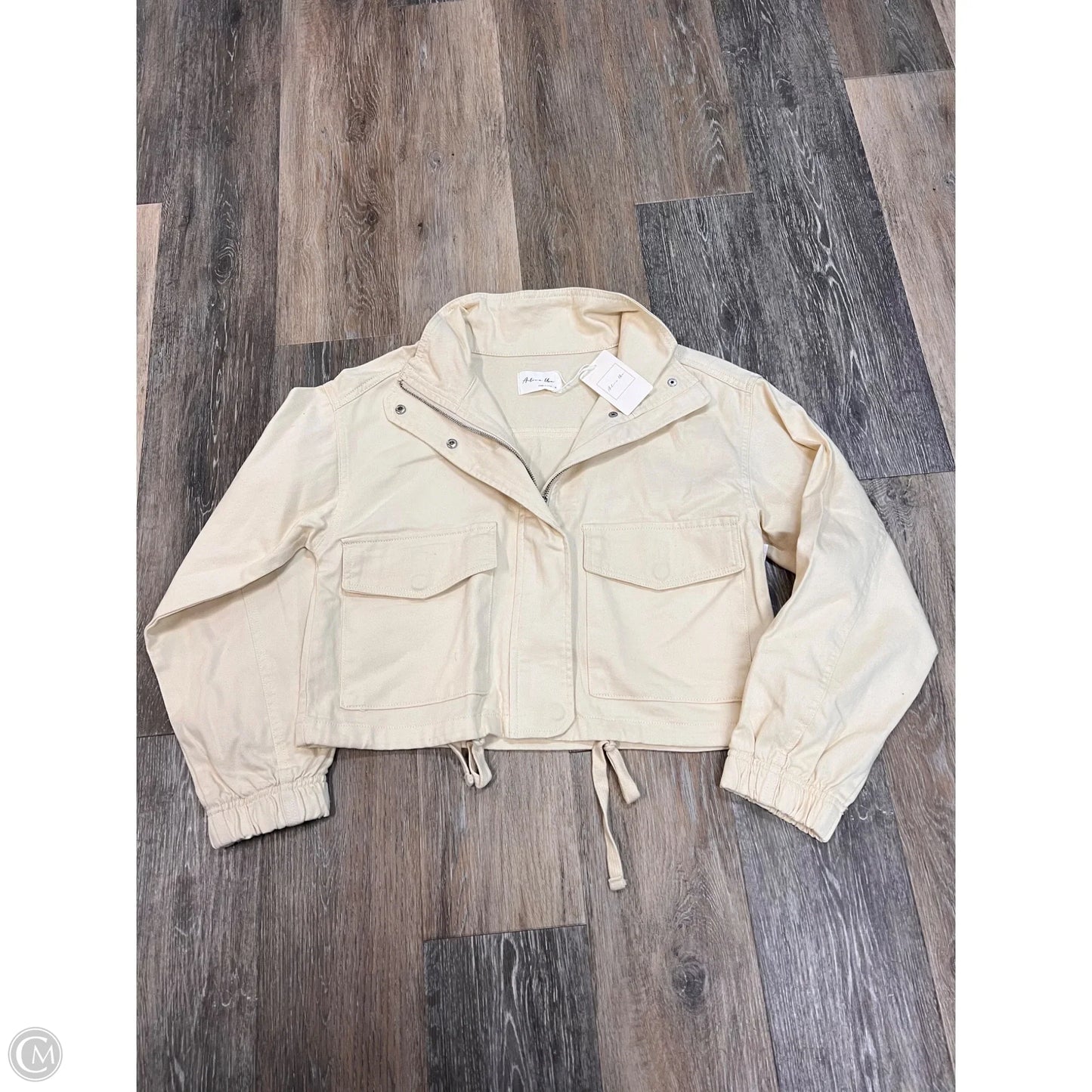 Jacket Denim By Active Usa In Yellow, Size: S