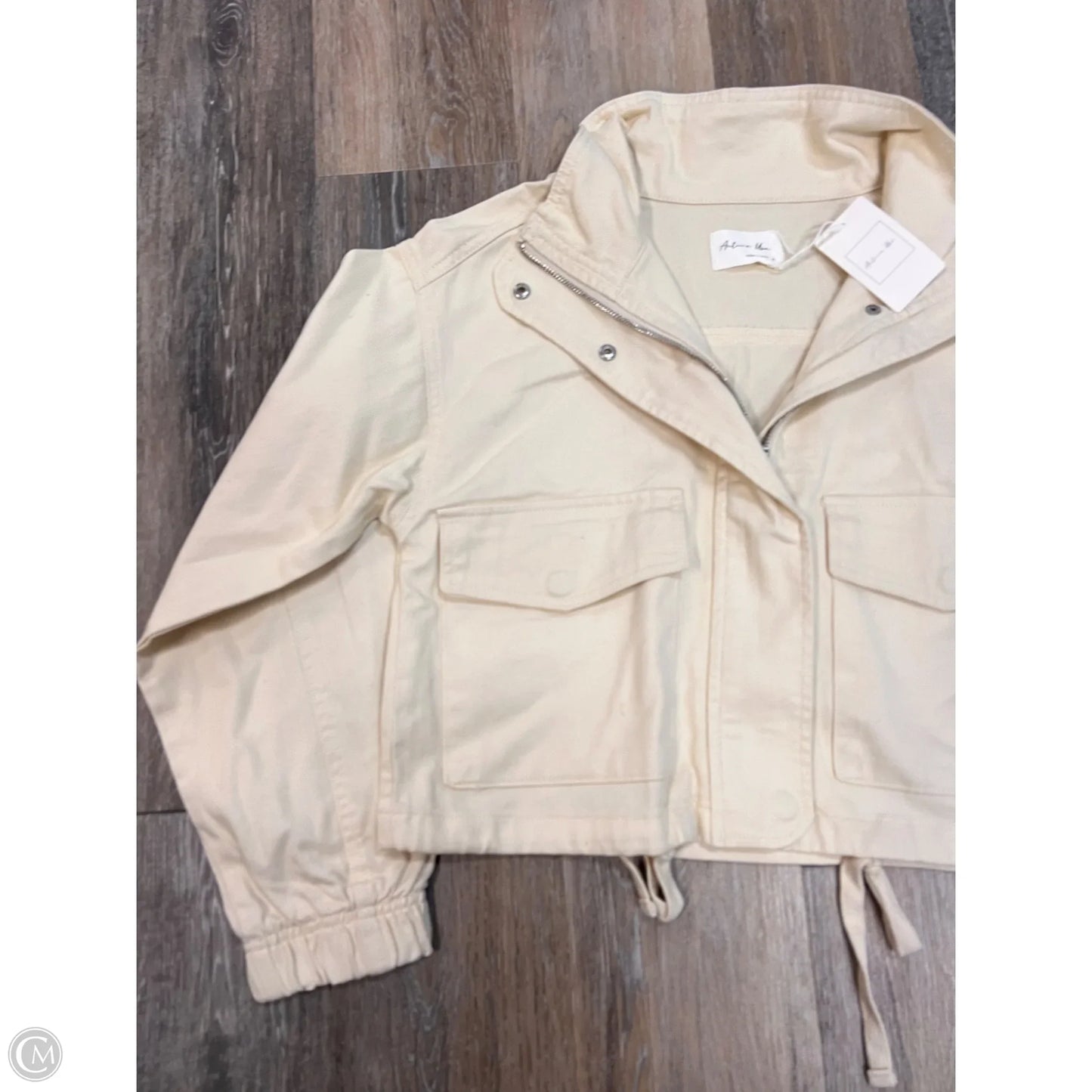 Jacket Denim By Active Usa In Yellow, Size: S