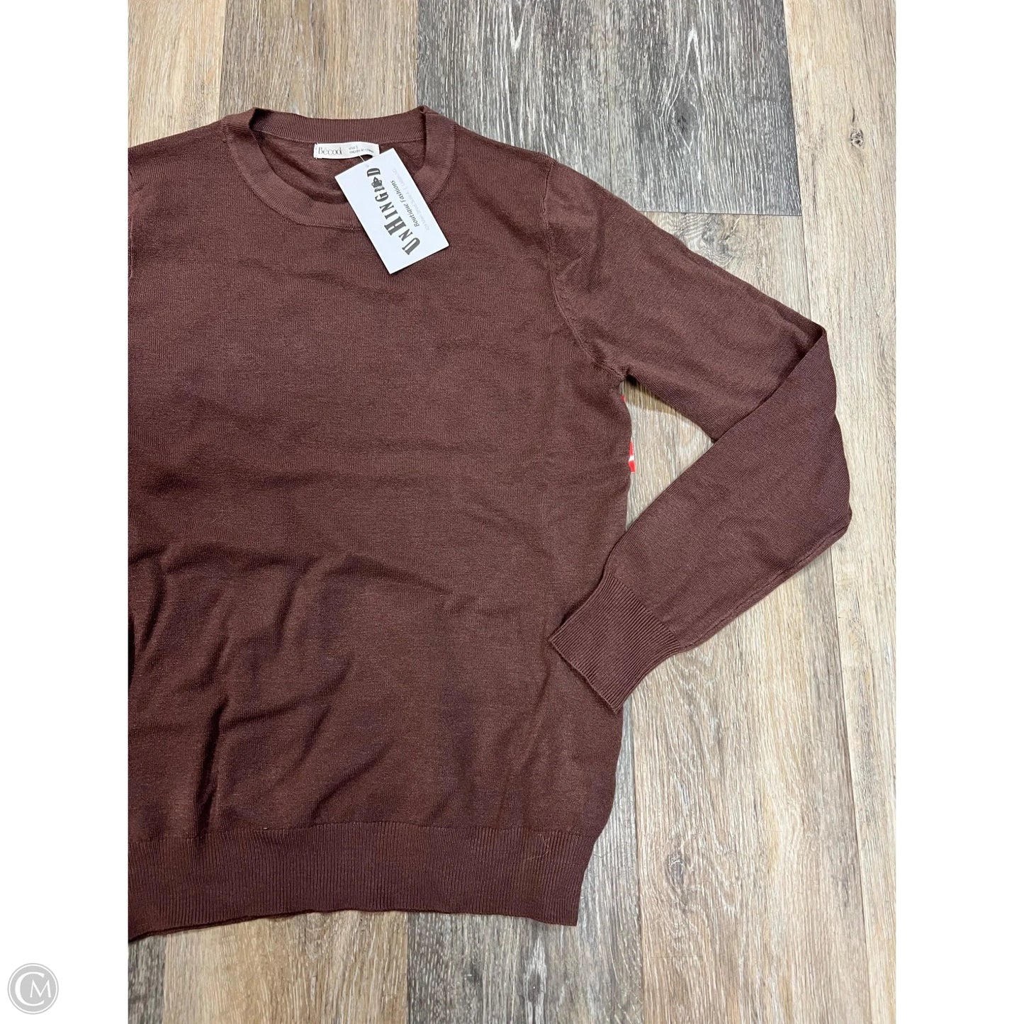 Sweater By Be Cool In Brown, Size: S