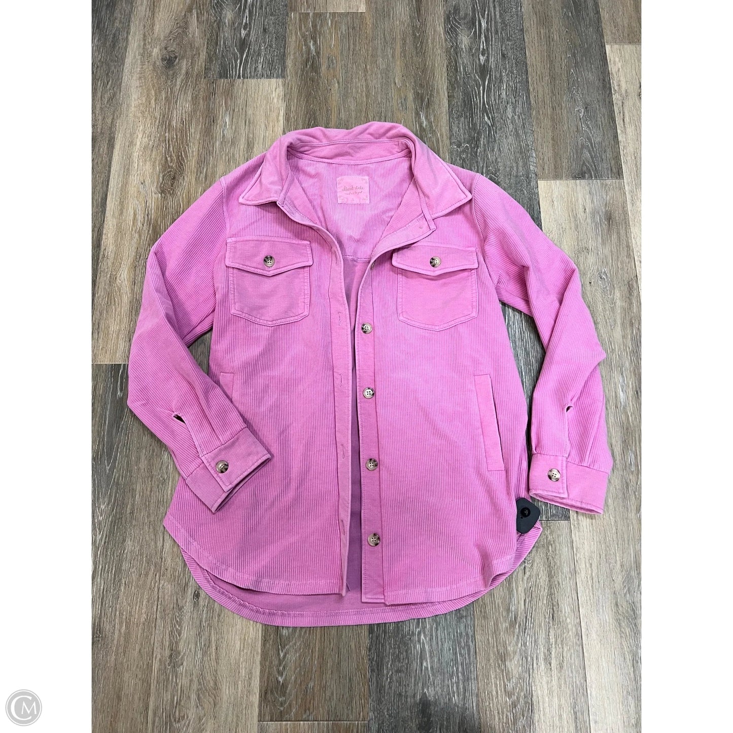 Jacket Shirt By Altard State In Pink, Size: S