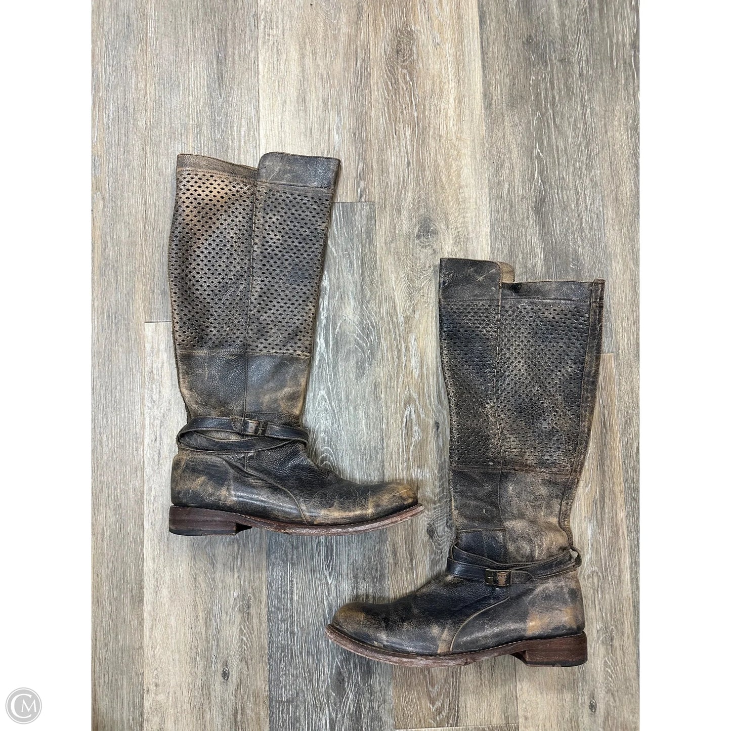 Boots Mid-calf Flats By Bed Stu In Brown, Size: 11