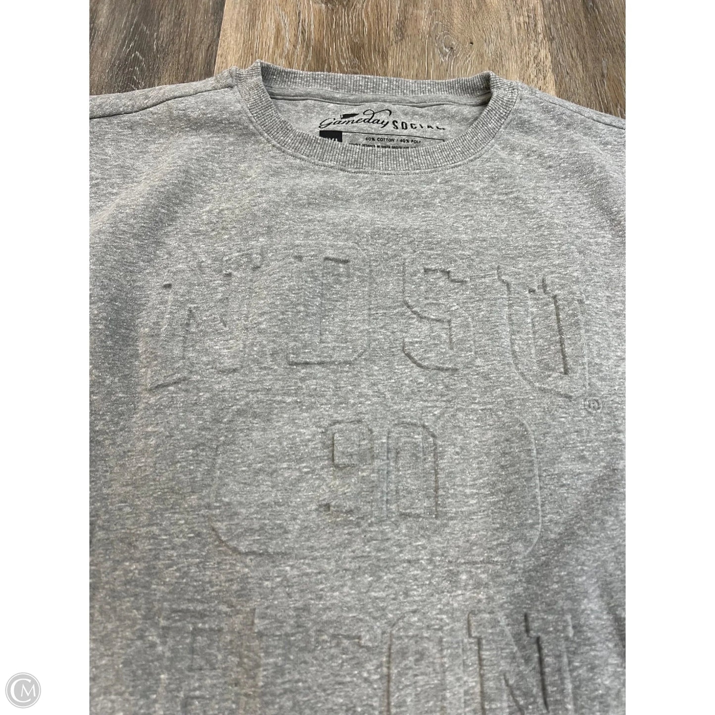 Athletic Sweatshirt  By GAMEDAY SOCIAL In Grey, Size: Xxl
