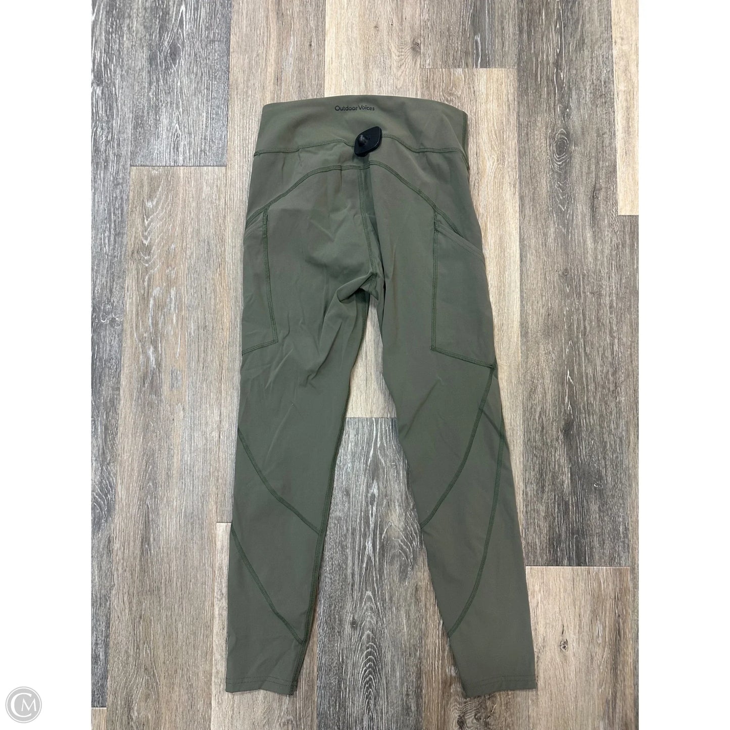 Athletic Leggings By Outdoor Voices In Green, Size: M