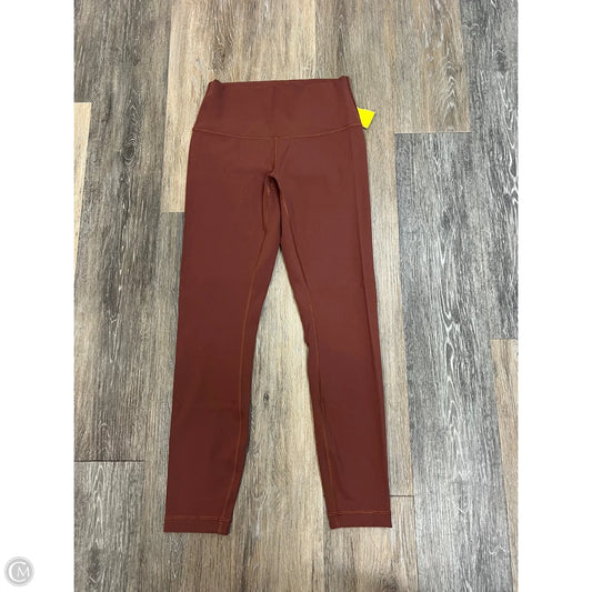 Athletic Leggings By Lululemon In Orange, Size: 6