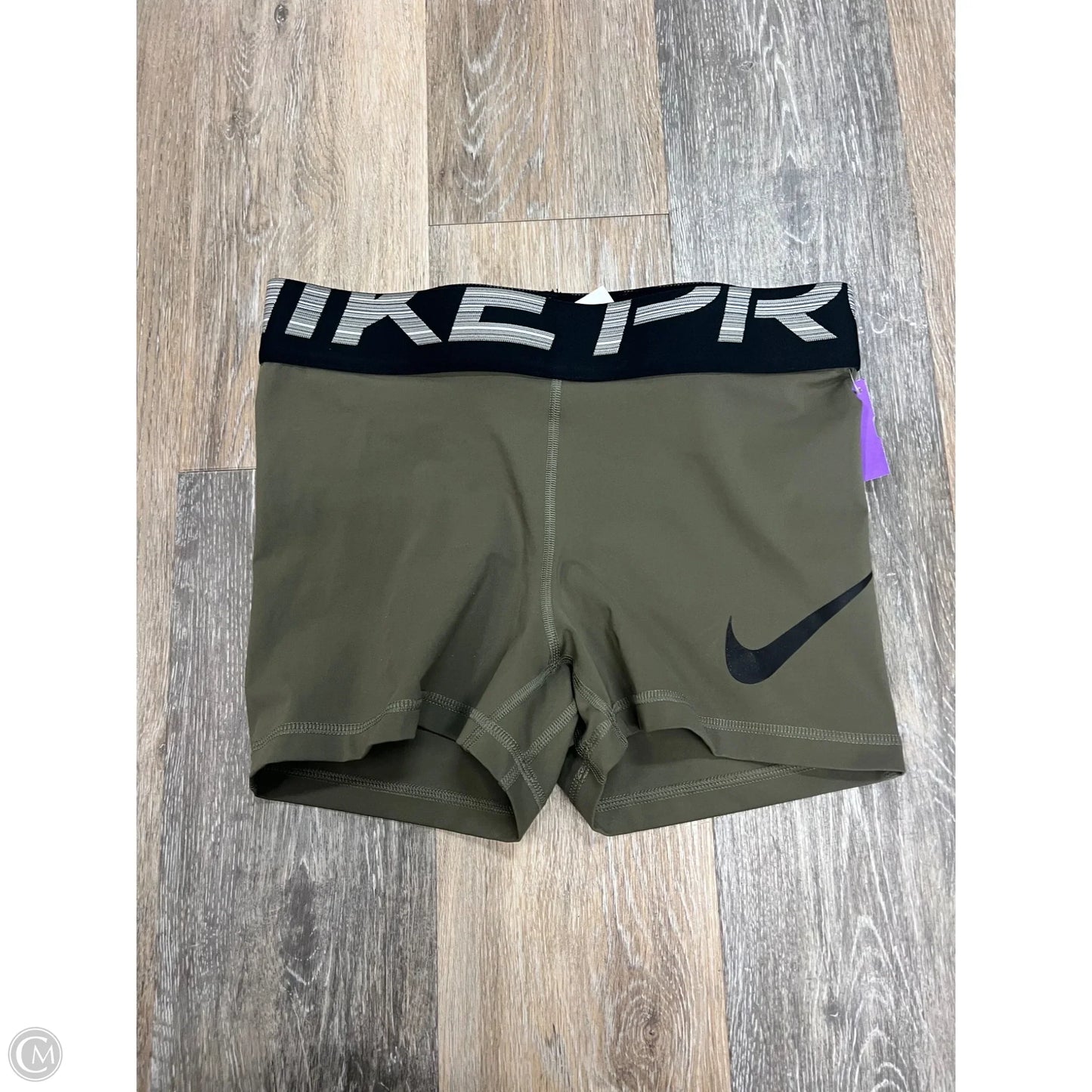 Athletic Shorts By Nike Apparel In Green, Size: M