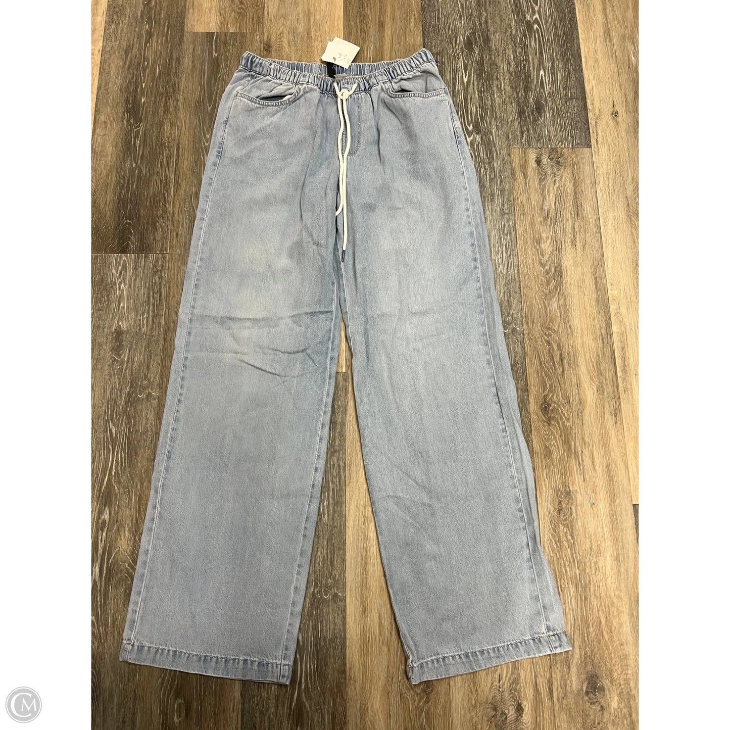 Jeans Wide Leg By Divided In Blue Denim, Size: S