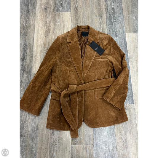 Jacket Leather By Zara In Brown, Size: Xs/S