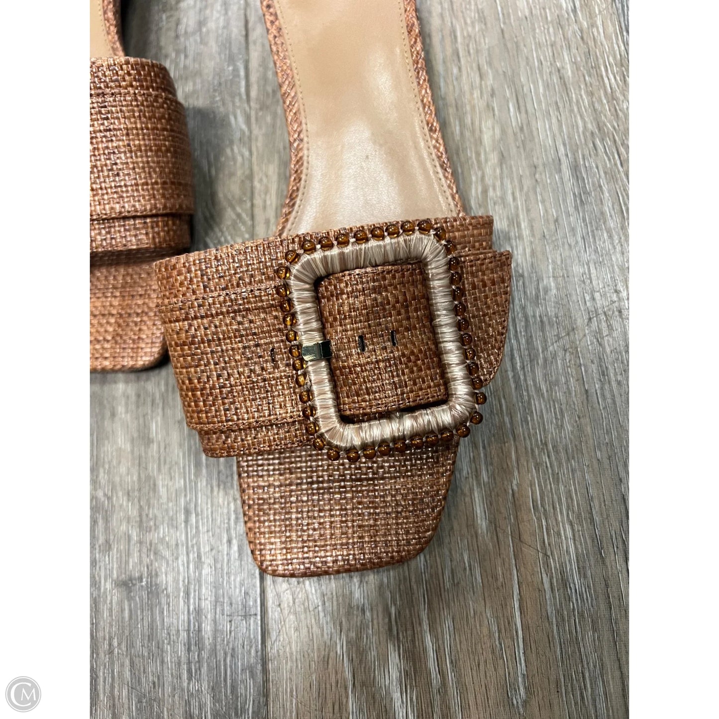 Sandals Heels Kitten By Sam Edelman In Brown, Size: 9.5