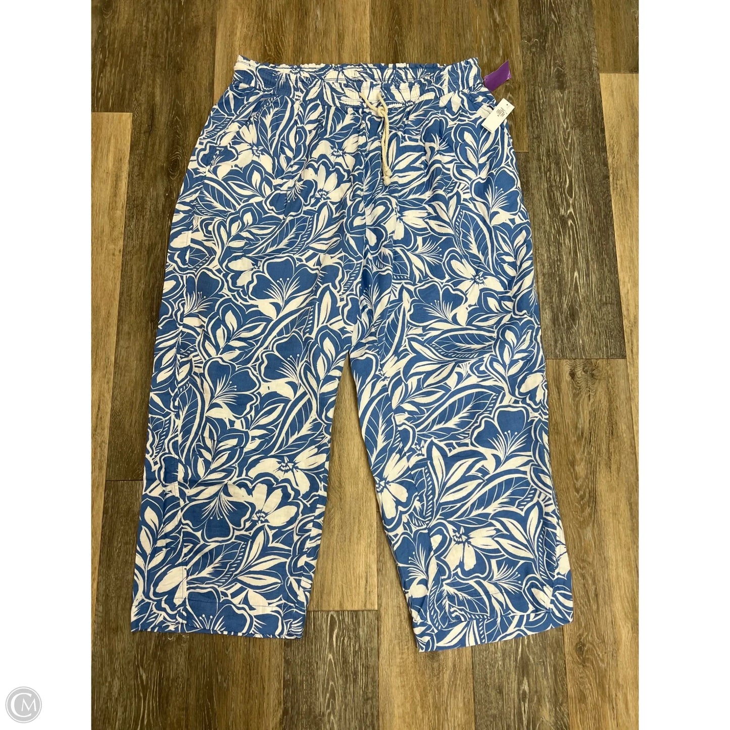 Pants Linen By Old Navy In Blue, Size: Xl