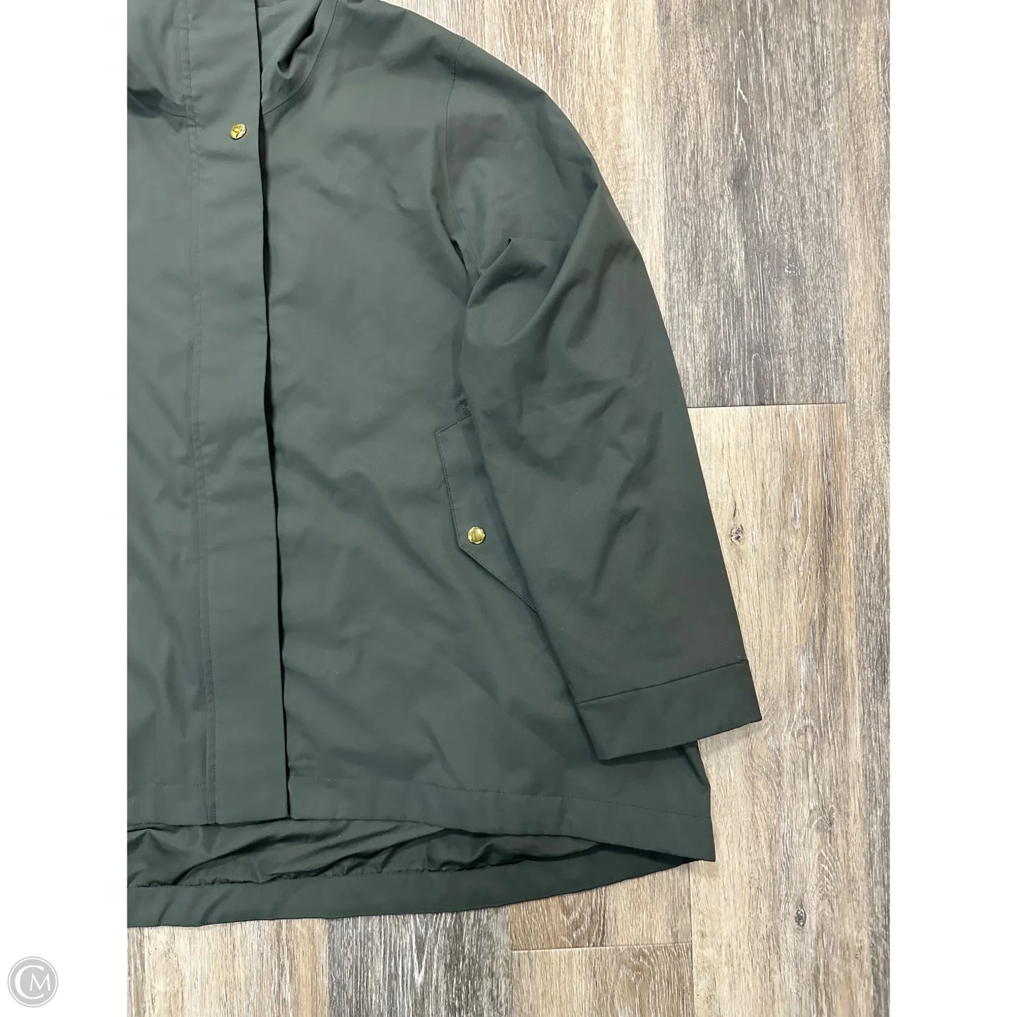 Coat Raincoat By Athleta In Green, Size: 1x
