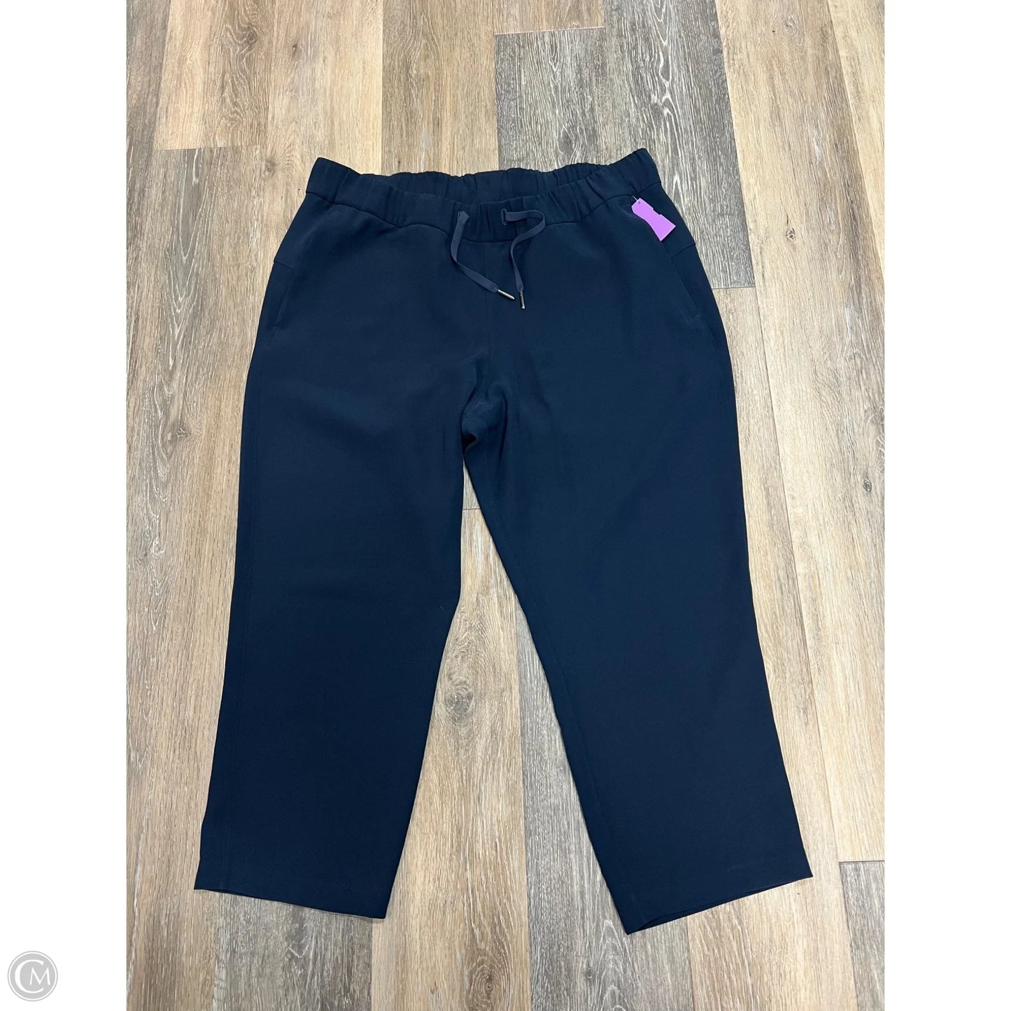Athletic Pants Cropped By Lululemon In Navy, Size: 12