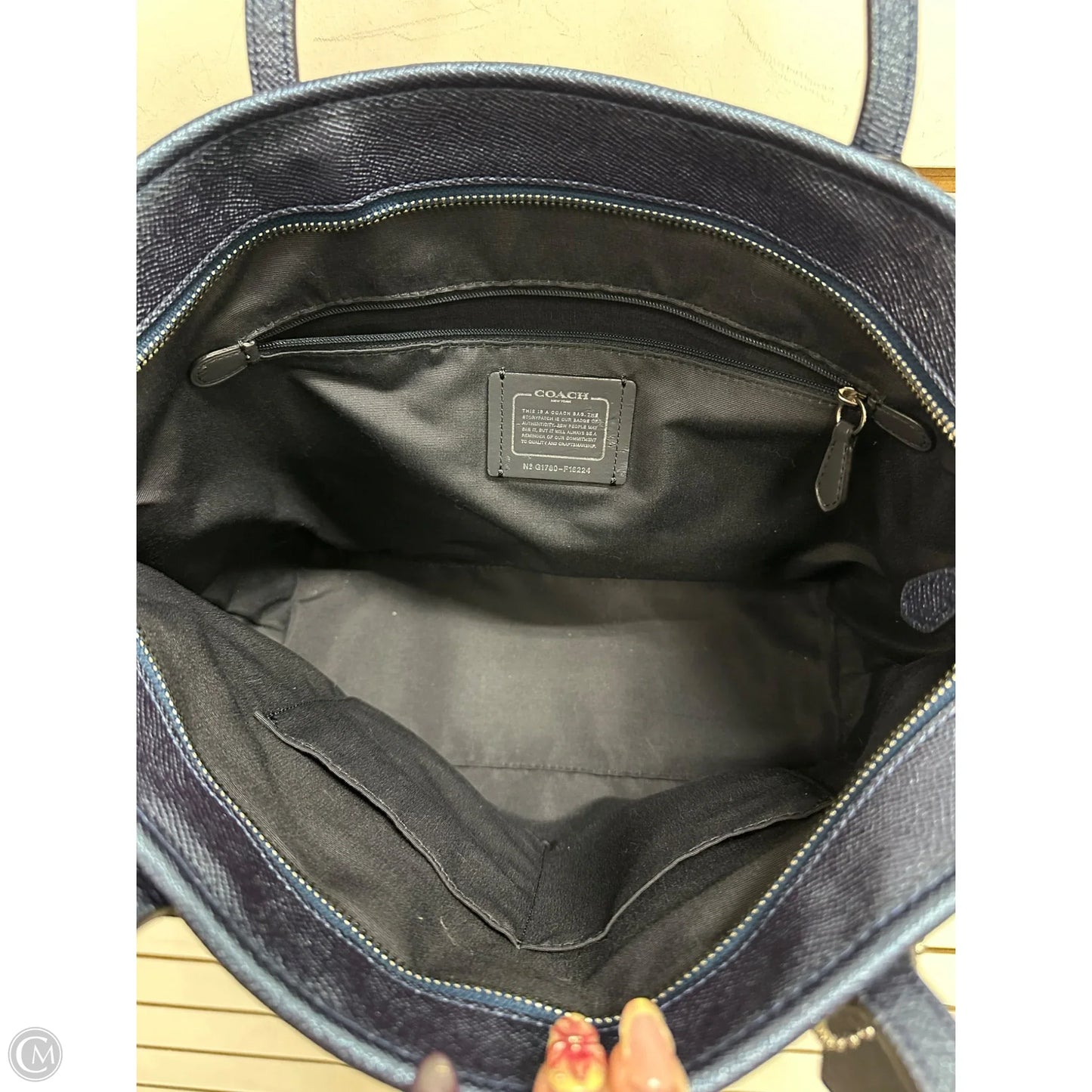 Handbag Designer By Coach, Size: Large