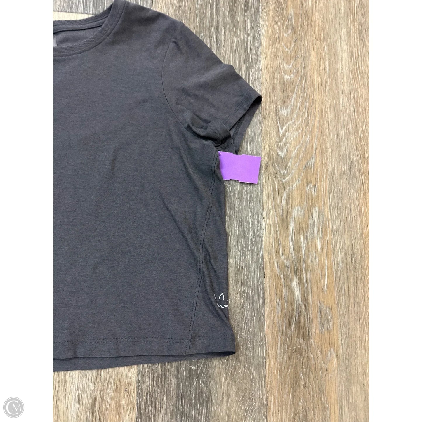 Athletic Top Short Sleeve By Beyond Yoga In Grey, Size: S