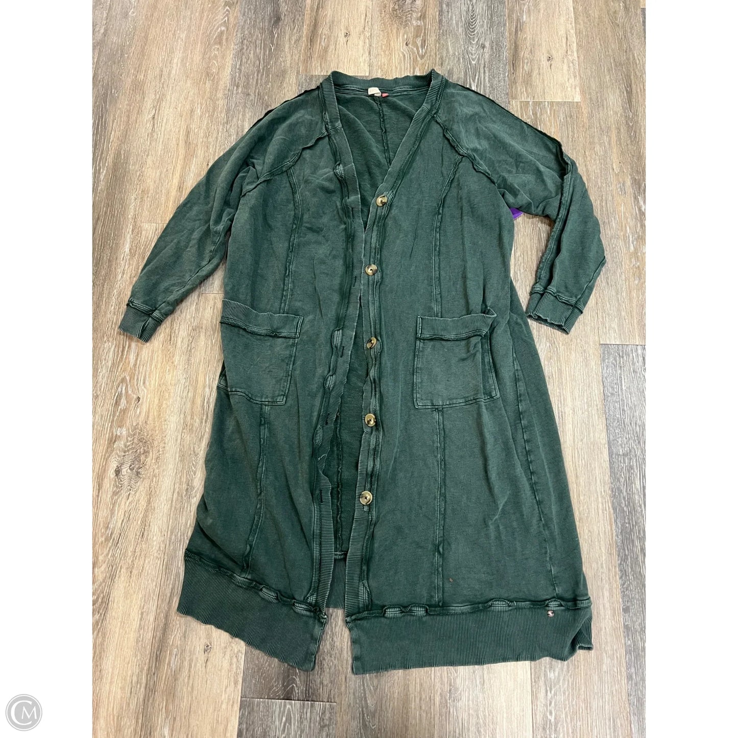 Sweater Cardigan By Pilcro In Green, Size: Xl