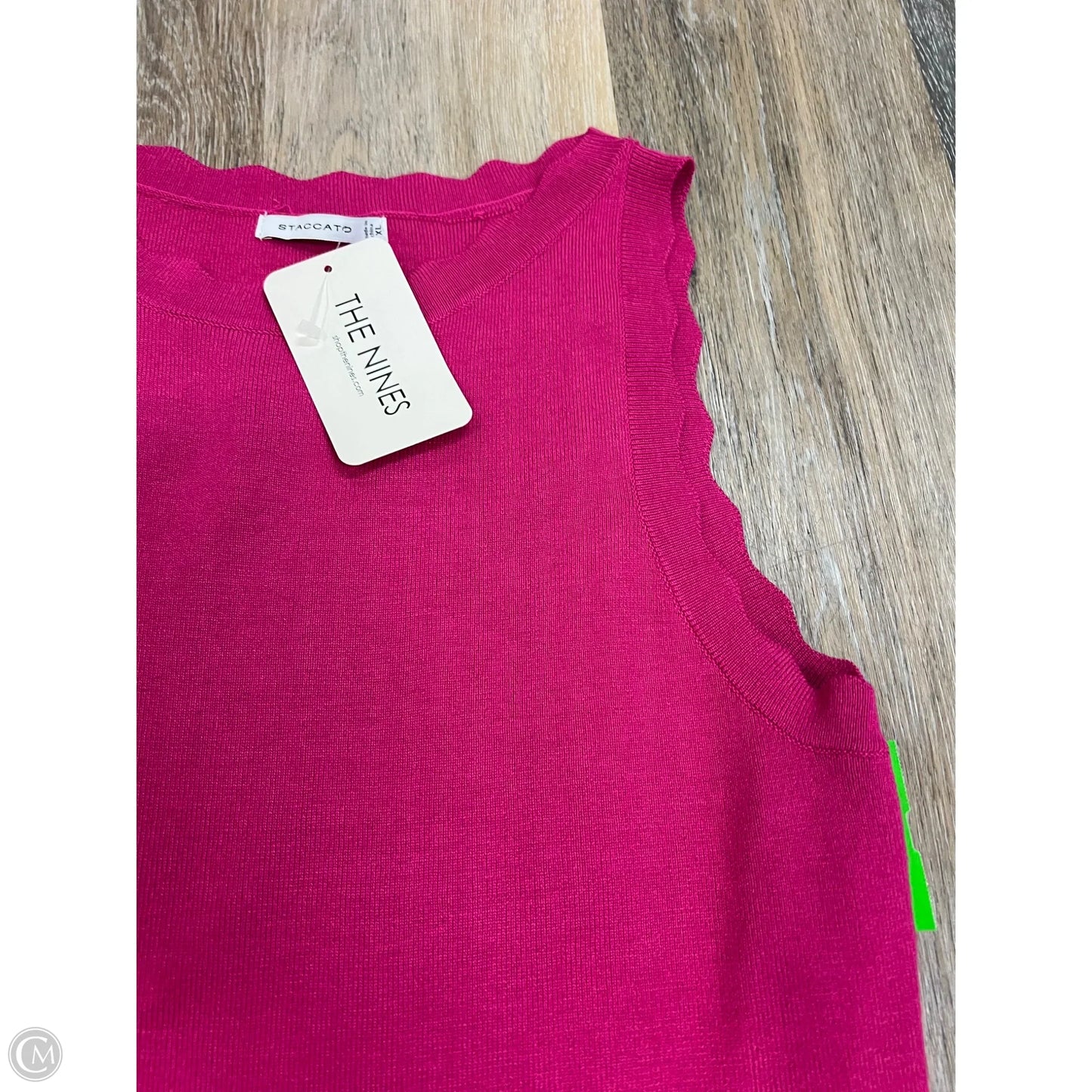 Top Sleeveless By Staccato In Pink, Size: Xl