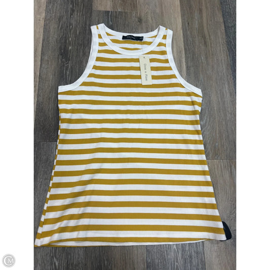 Tank Top By Doe & Rae In Yellow, Size: L