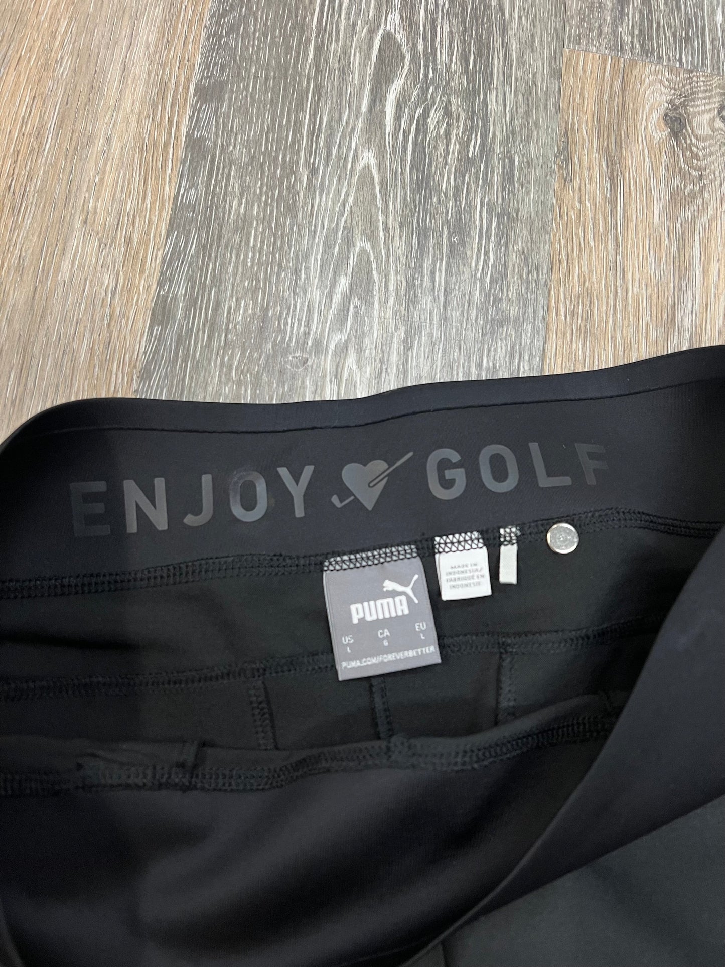 Black Athletic Pants Puma Golf, Size L