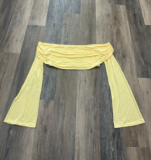 Yellow Top Long Sleeve Meshki, Size Xxxl
