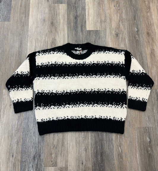 Sweater By Entro In Black & White, Size: L