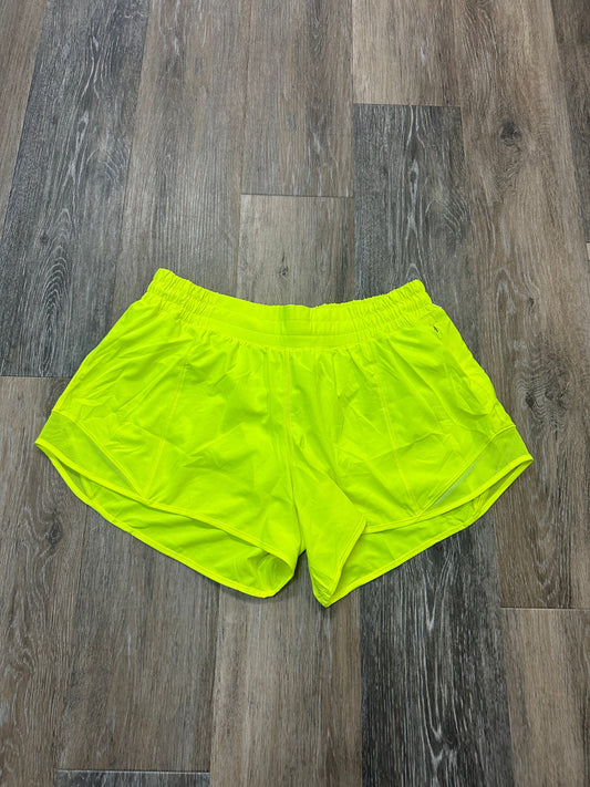 Athletic Shorts By Lululemon In Yellow, Size: 10