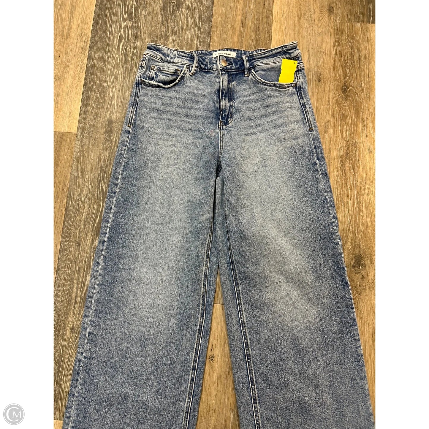 Jeans Wide Leg By Flying Monkey In Blue Denim, Size: 8