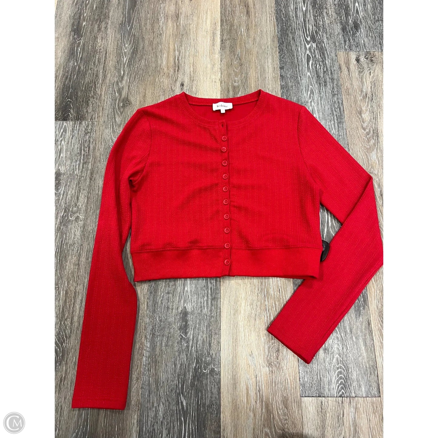 Sweater Cardigan By Bohme In Red, Size: L
