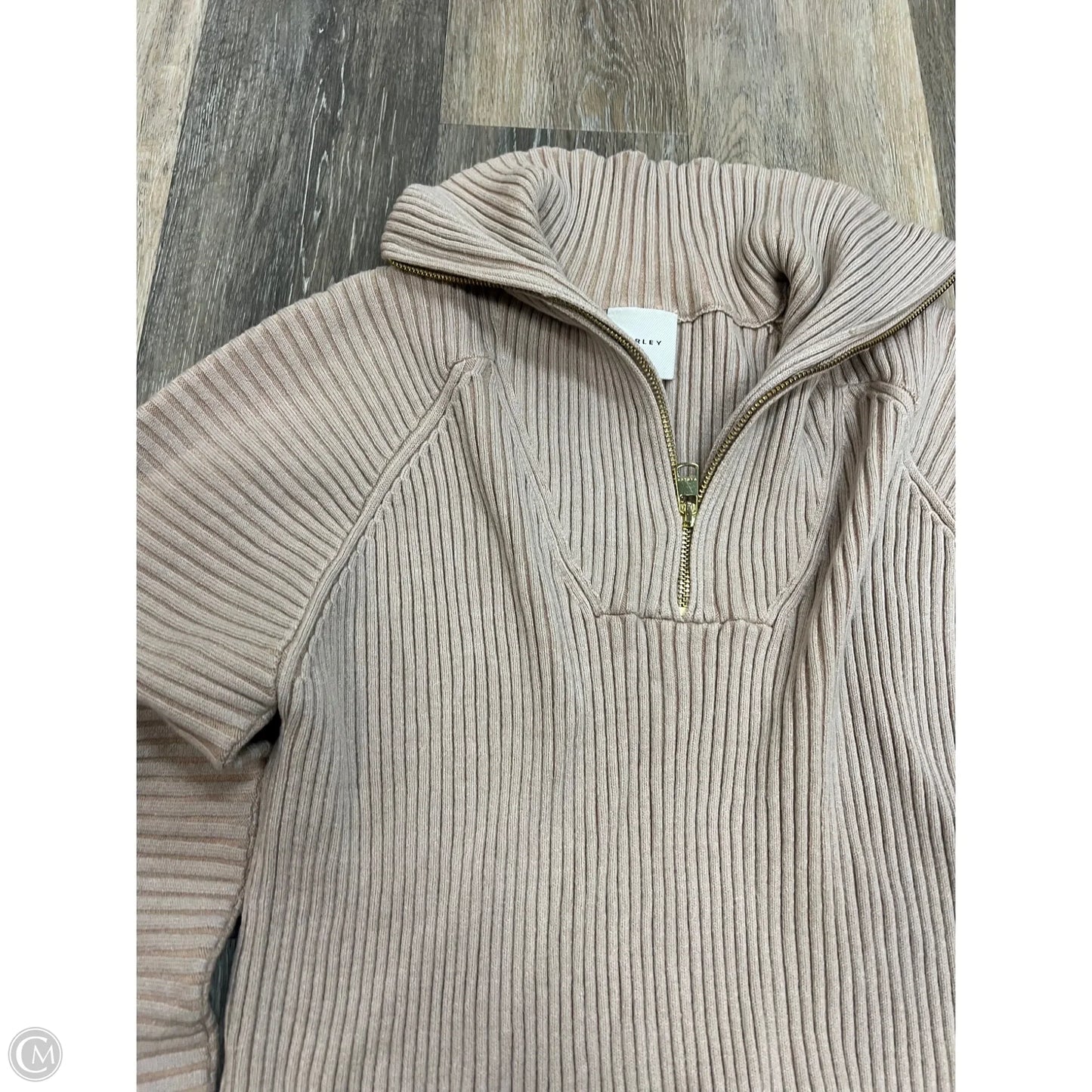 Sweatshirt Crewneck By Varley In Tan, Size: Xs