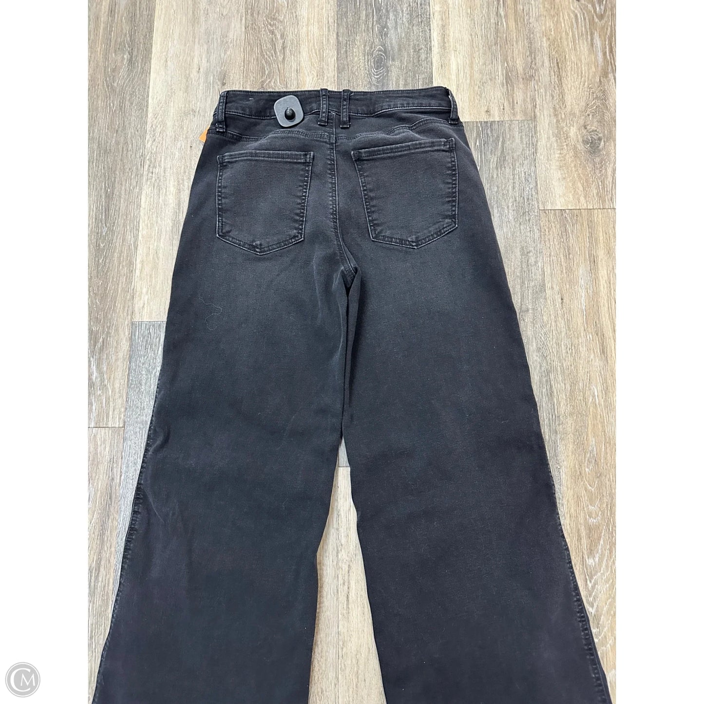 Jeans Wide Leg By Kut In Black Denim, Size: 4