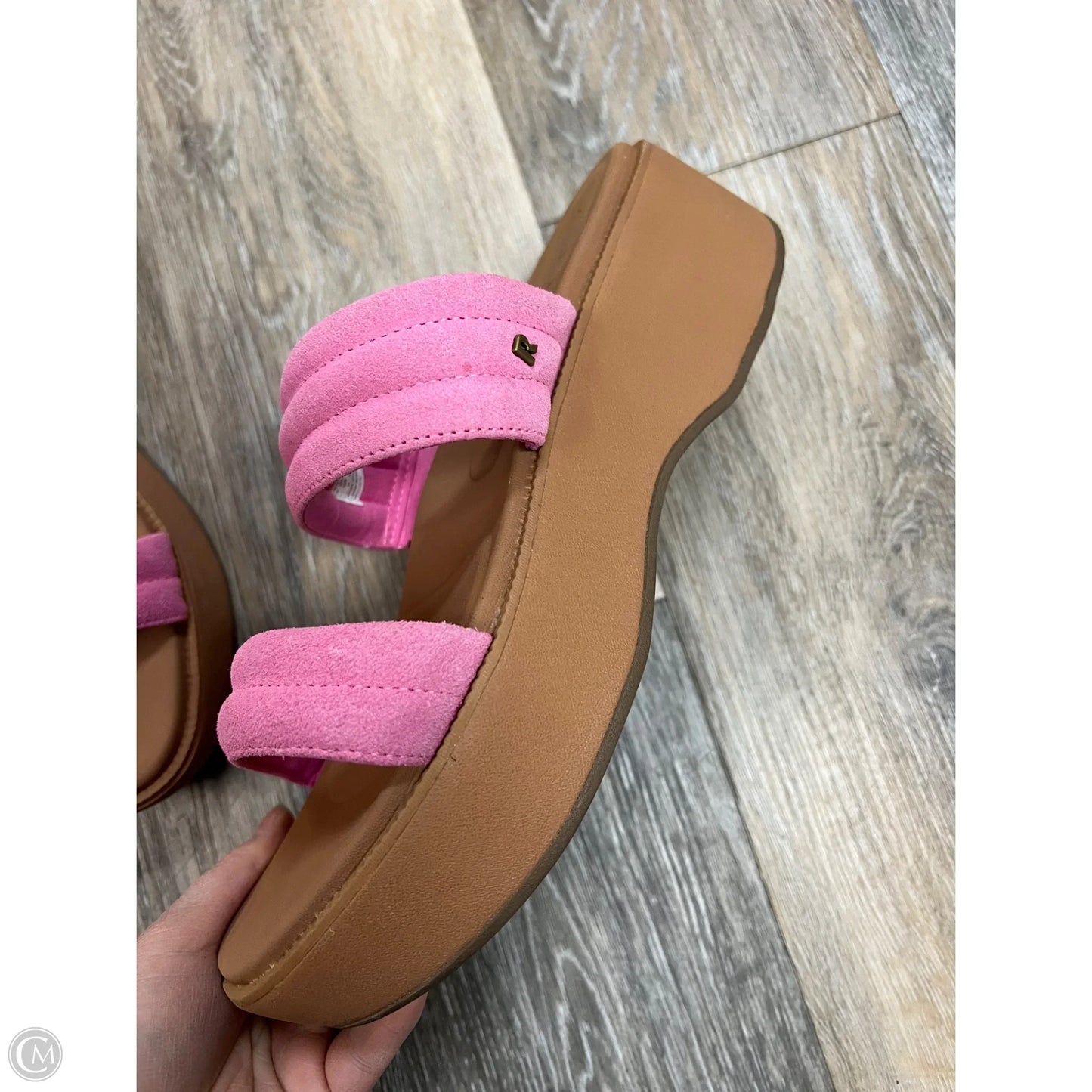 Sandals Heels Block By Reef In Pink, Size: 10
