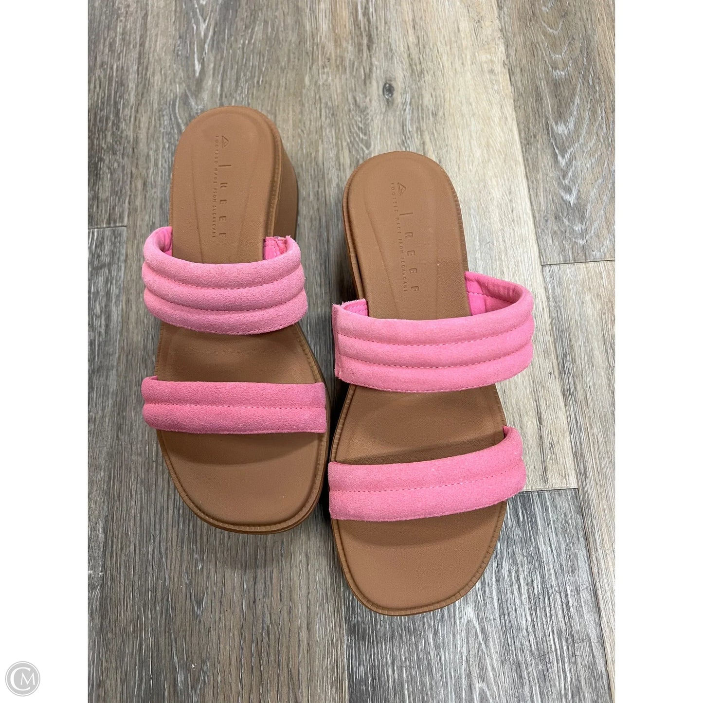 Sandals Heels Block By Reef In Pink, Size: 10