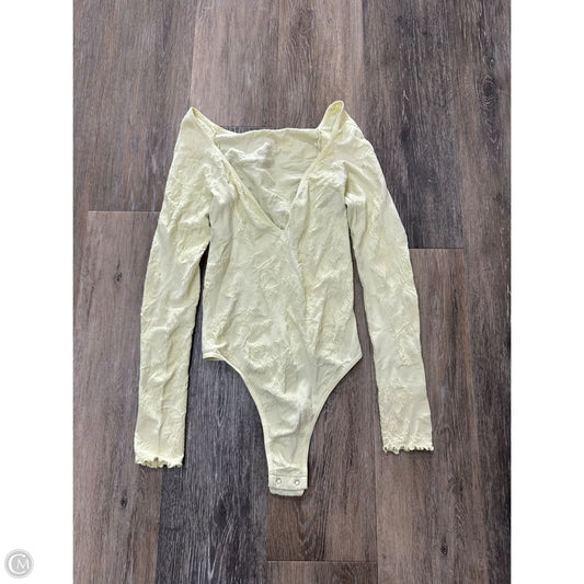 Bodysuit By Free People In Yellow, Size: Xs