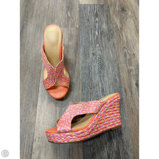 Sandals Heels Platform By Marc Fisher In Multi-colored, Size: 8.5